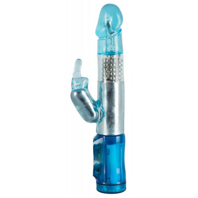 VIBRATORE RABBIT "CRAZY CLIT TICKLER" BLU - 21.5 CM