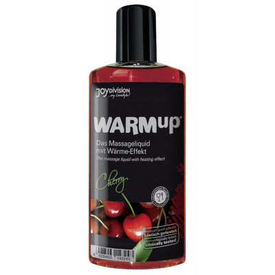 OLIO PER MASSAGGI ALLA CILIEGIA CON EFFETTO CALORE \"WARMUP\" - 150 ML