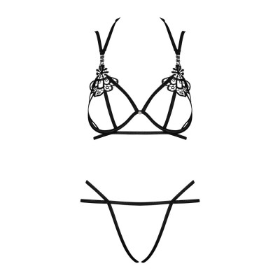 Reggiseno con ferretto e perizoma minimalista Obsessive